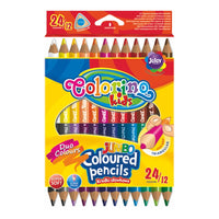 Oboustranné pastelky JUMBO Colorino 12 ks