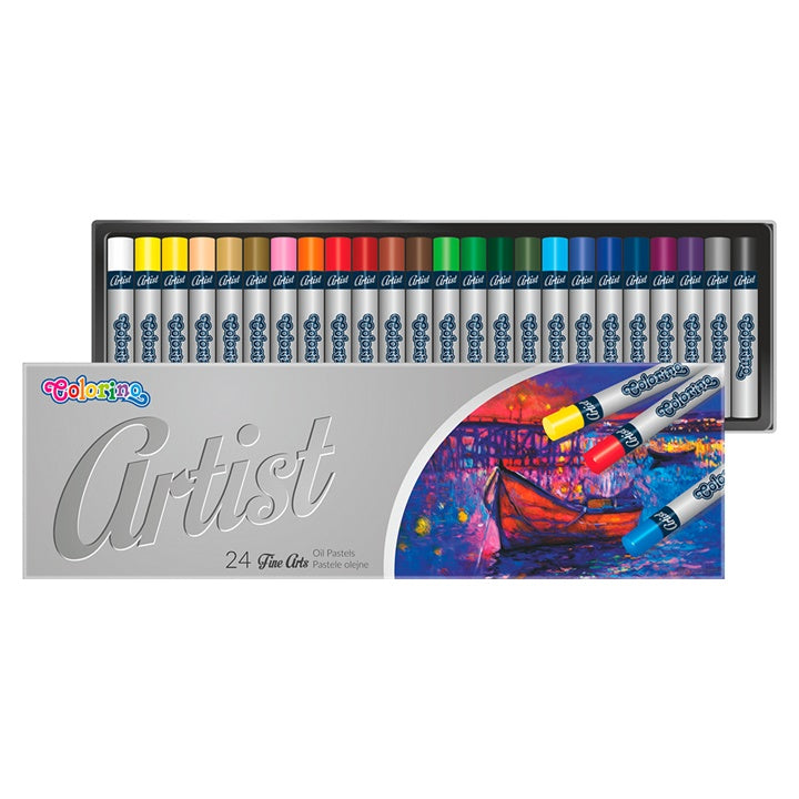 Kulaté olejové pastely Colorino Artist 24 ks