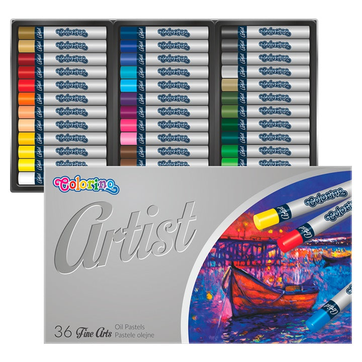 Kulaté olejové pastely Colorino Artist – balení 36 ks