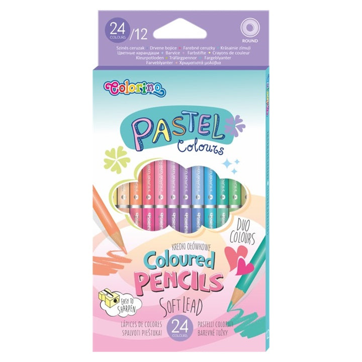 Oboustranné pastelové pastelky