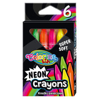 Neonové voskové pastelky Colorino 6 ks