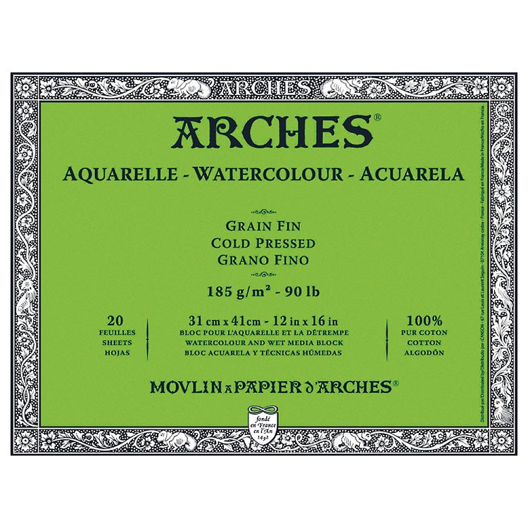 Výtvarný blok ARCHES® Aquarelle Watercolour Cold Pressed