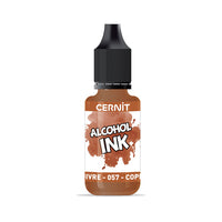 Barevný inkoust CERNIT na bázi alkoholu 20 ml – 057 měď