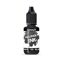Barevný inkoust CERNIT na bázi alkoholu 20 ml – 100 černých