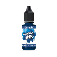 Barevný inkoust CERNIT na bázi alkoholu 20 ml – 246 tmavě modrá