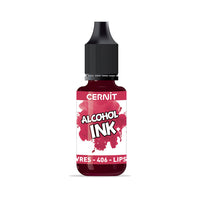 Barevný inkoust CERNIT na bázi alkoholu 20 ml – 406 růžovočervená