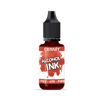 Barevný inkoust CERNIT na bázi alkoholu 20 ml – 495 ohnivě červená