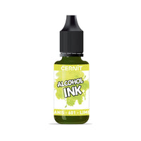 Barevný inkoust CERNIT na bázi alkoholu 20 ml – 601 anýzově zelená