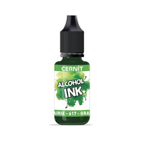 Barevný inkoust CERNIT na bázi alkoholu 20 ml – 617 trávově zelená