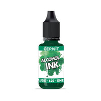 Barevný inkoust CERNIT na bázi alkoholu 20 ml – 620 smaragdově zelená