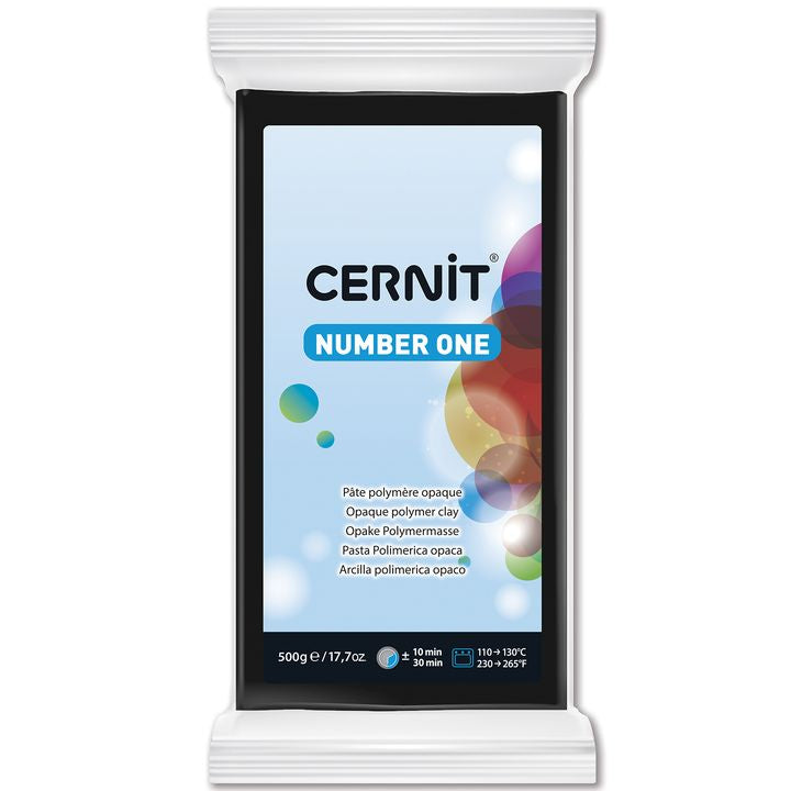Polymerová hmota CERNIT NUMBER ONE 500 g – Černá