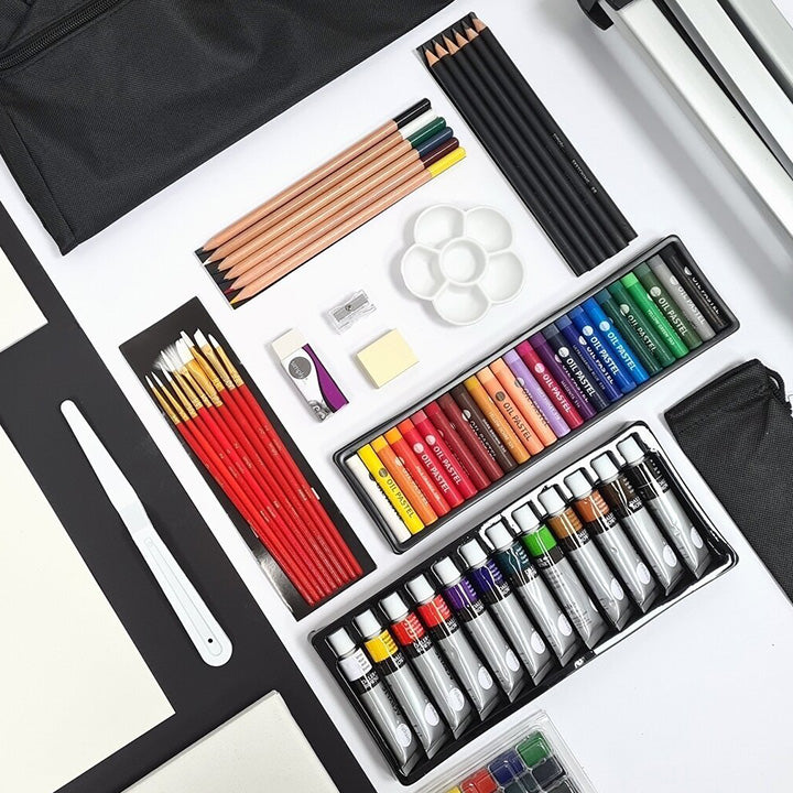 Velký umělecký set Daler-Rowney se stojanem