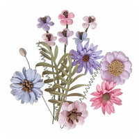 Papírové květiny Pink & Lavender - sada 12 ks