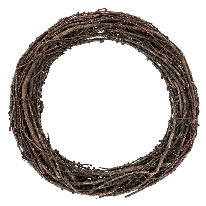 Přírodní věnec z větviček - 25 cm