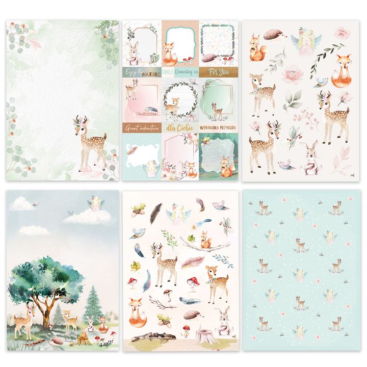 Papír na scrapbooking A4 Magical Forest