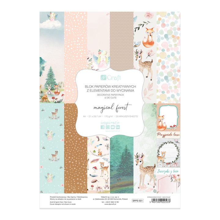 Papír na scrapbooking A4 Magical Forest