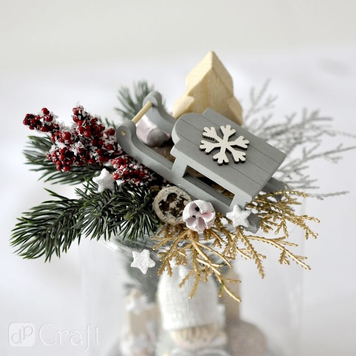 3D větvičky zelené barvy 6 ks