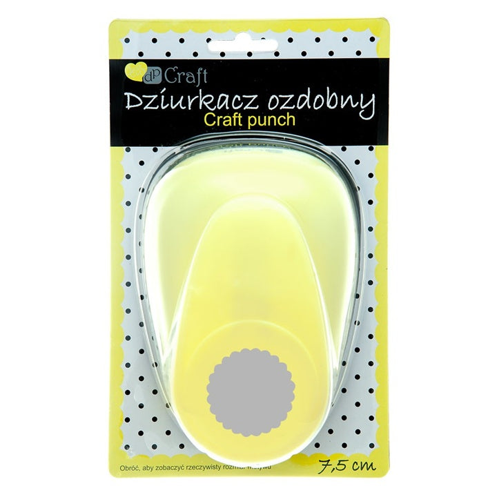 Dekorativní děrovačka 7,5 cm | Vlnitý kruh