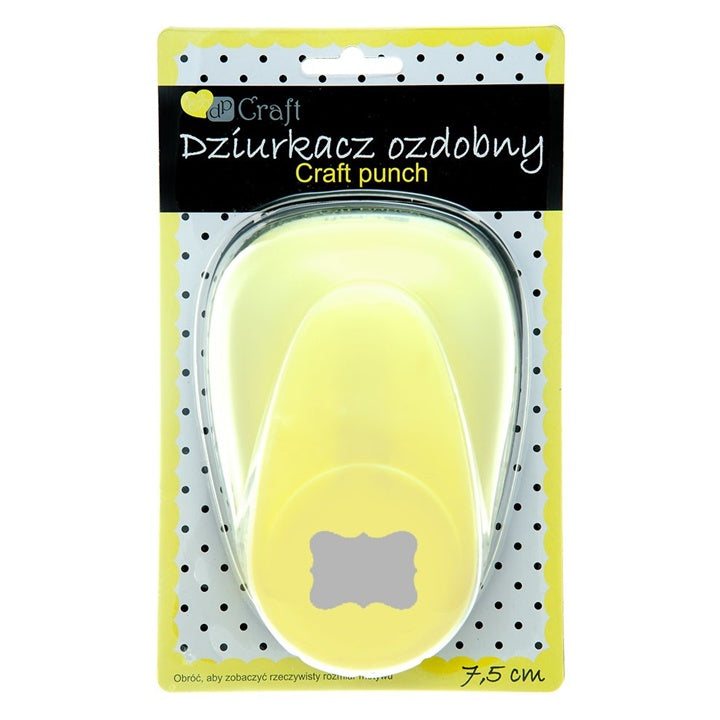 Dekorativní děrovačka 7,5 cm | Dekorativní štítek