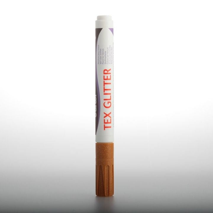 DARWI TEX fixy na textil glitrové 6ml – měděná