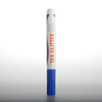 DARWI TEX fixy na textil glitrové 6ml – modrá