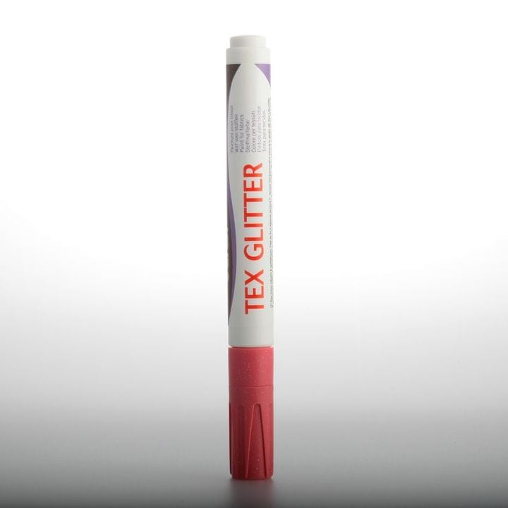 DARWI TEX fixy na textil glitrové 6ml – růžová