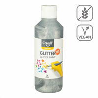 Třpytivá barva Creall Glitter 250 ml - stříbrná