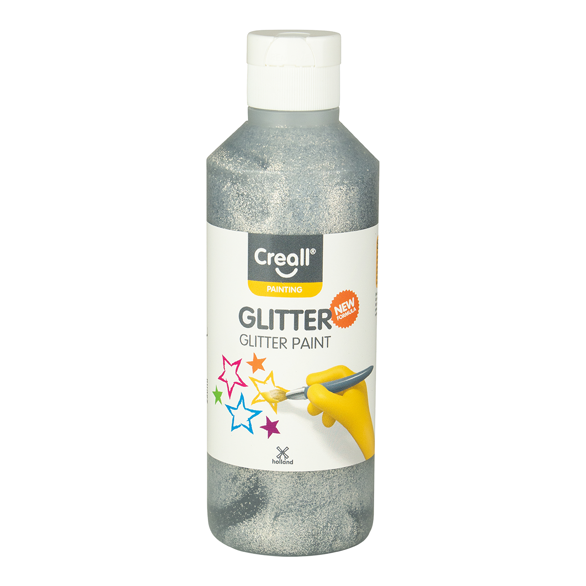 Třpytivá barva Creall Glitter 250 ml - stříbrná