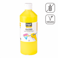 Lesklá polyvinylová barva Creall Gloss 500 ml – světle žlutá