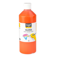 Lesklá polyvinylová barva Creall Gloss 500 ml – oranžová