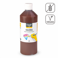 Lesklá polyvinylová barva Creall Gloss 500 ml – tmavě hnědá