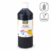 Lesklá polyvinylová barva Creall Gloss 500 ml – černá