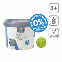 Modelovací písek Creall Play it! 750 g v kelímku – žlutý