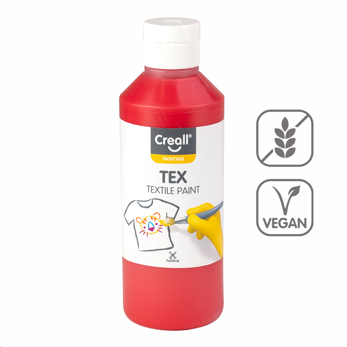 Barva na textil Creall Tex 250 ml – červená