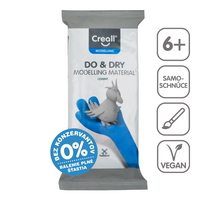 Samotvrdnoucí modelovací hmota Creall Do&Dry hypoalergenní 500 g – šedý cement