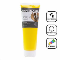 Akrylová barva Molenaer 250 ml – žlutá