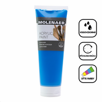 Akrylová barva Molenaer 250 ml – modrá