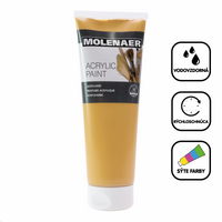 Akrylová barva Molenaer 250 ml – okrová