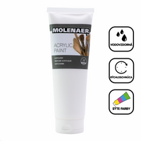 Akrylová barva Molenaer 250 ml – bílá