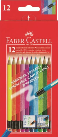Pastelky gumovatelné set 12 barevné