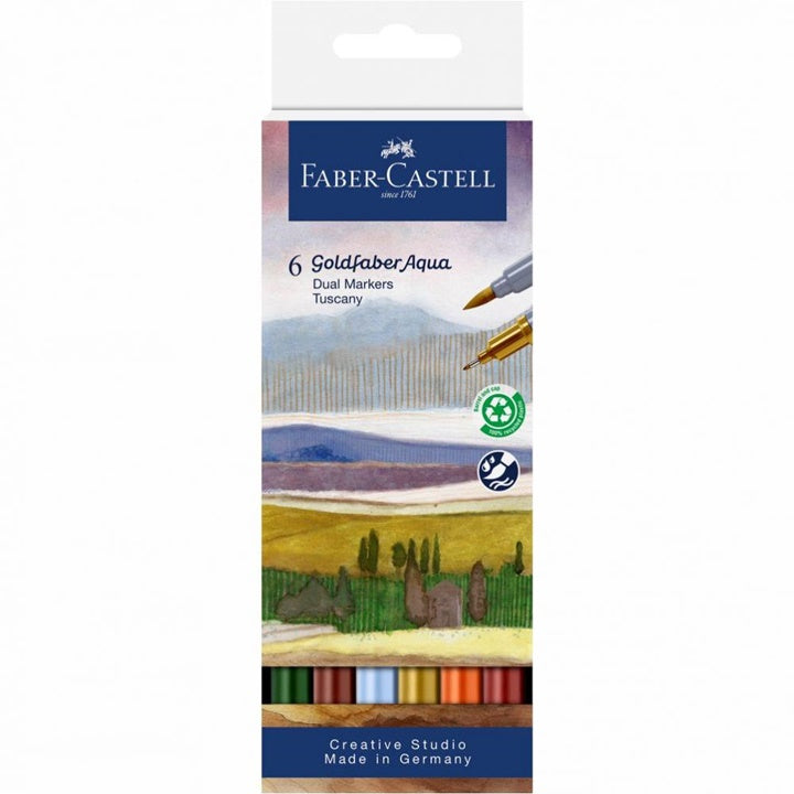 Akvarelové popisovače Goldfaber Aqua set Tuscany