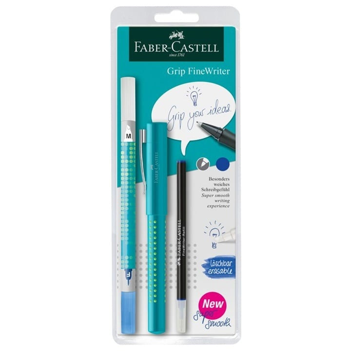 Psací sada s rukojetí Faber-Castell - tyrkysová barva