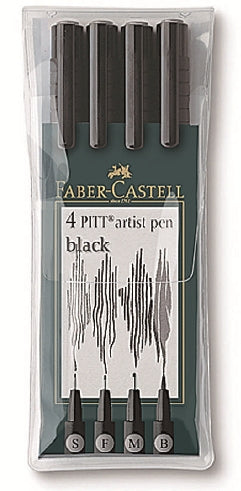 PITT umělecké pera set 4 [S. F. M. B] - vyberte