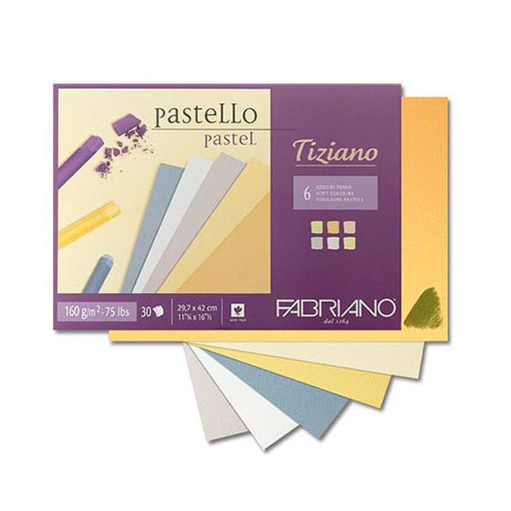 Blok barevných papírů pro pastel FABRIANO Tiziano Soft