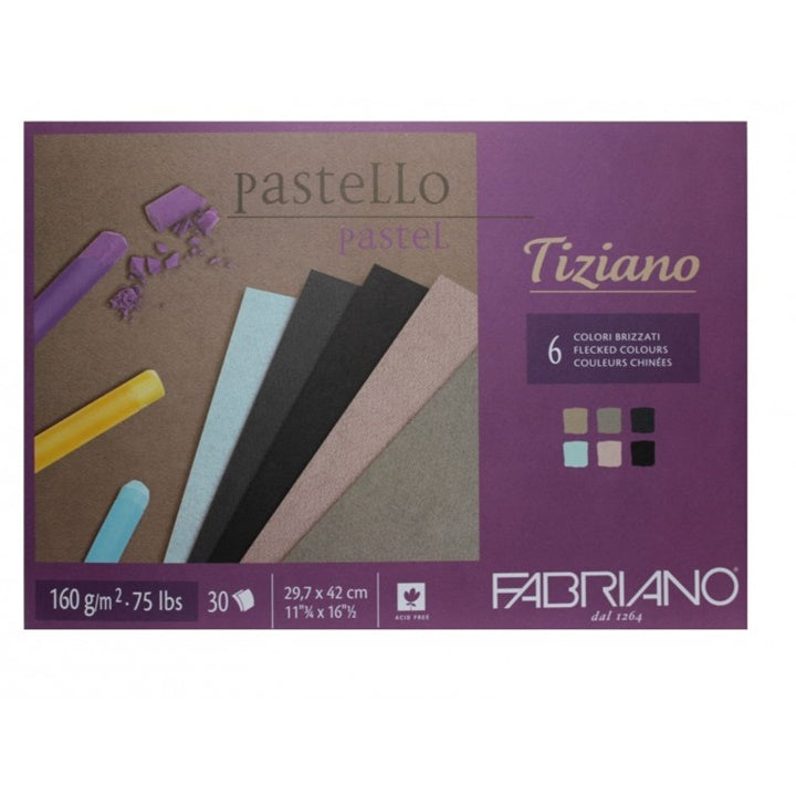 Blok barevných papírů pro pastel FABRIANO Tiziano