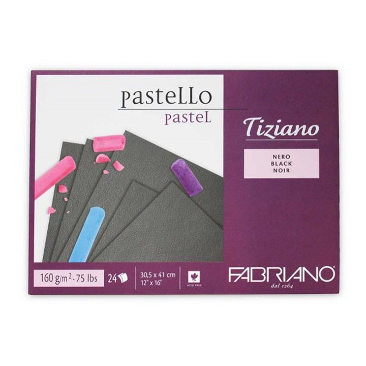 Blok černých papírů pro pastel FABRIANO Tiziano