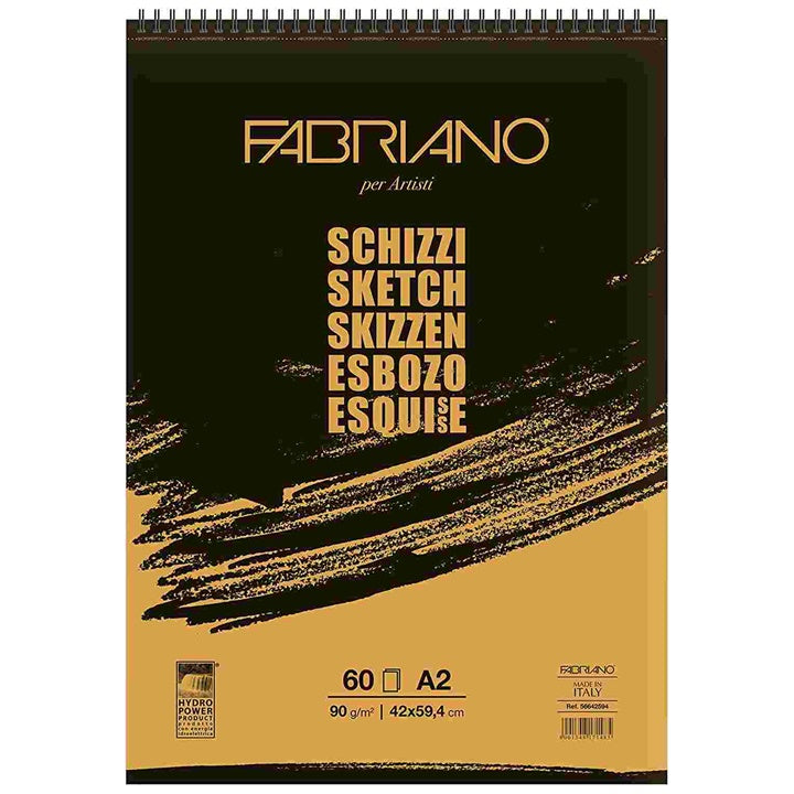 Skicák FABRIANO SKETCH ve spirálové vazbě