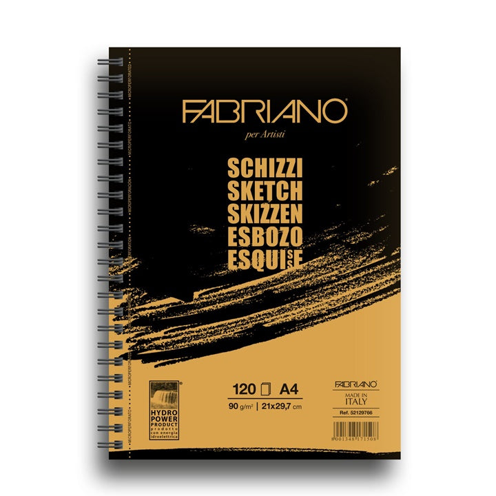 Skicák FABRIANO SKETCH ve spirálové vazbě