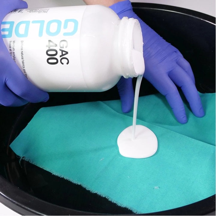 Zlaté zpevňovače na textil a látky 237 ml