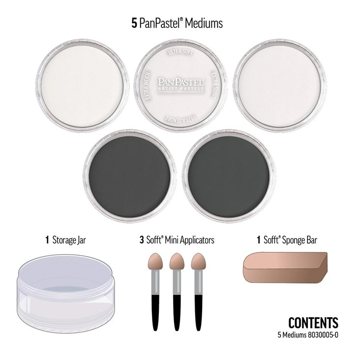 PanPastel Golden Pastel Media Set - 5 ks